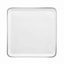 Coffret 6 assiettes plates carrées 25,5×25,5cm