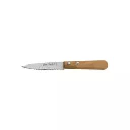 Couteau Jean Dubost Couteau à légumes (lame dentée), manche en bois d’olivier verni