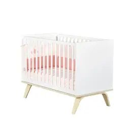 Lit bébé 120×60 en bois blanc