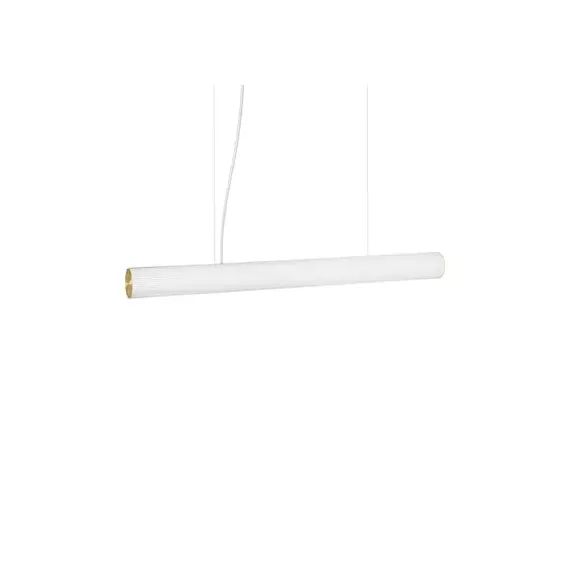 Suspension Vuelta en Verre, Laiton – Couleur Blanc – 100 x 31.07 x 31.07 cm – Designer Trine Andersen