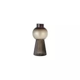 Vase en verre marron H33.5