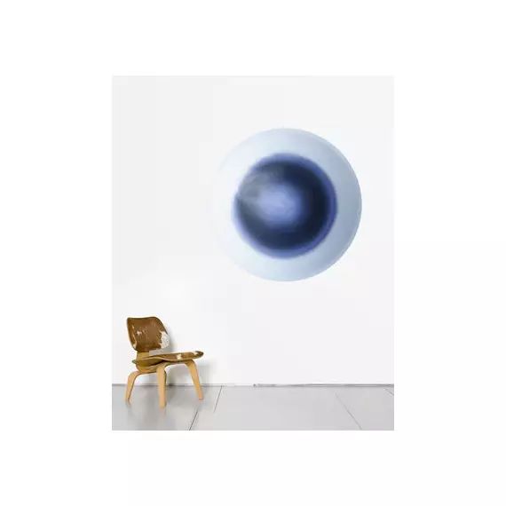 Papier peint Eclipse en Papier, Papier intissé imprimé – Couleur Bleu – 45.79 x 45.79 x 45.79 cm – Designer Constance Guisset