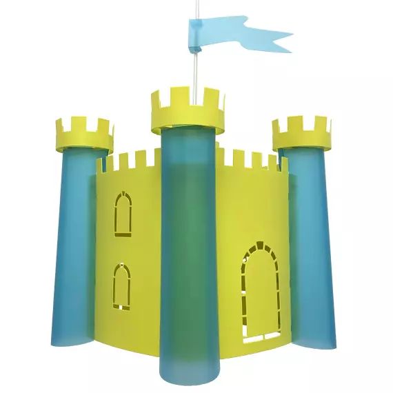 Suspension enfants Château-fort Vert 30cm