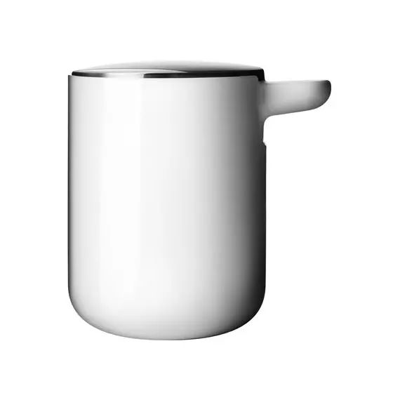 Distributeur de savon Bathroom en Métal, Plastique – Couleur Blanc – 11 x 11 x 11 cm – Designer Norm