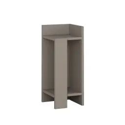 Table de chevet droite taupe