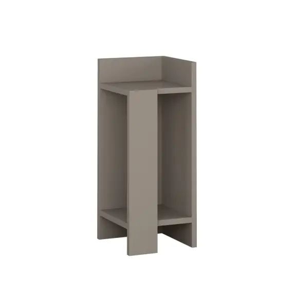 Table de chevet droite taupe