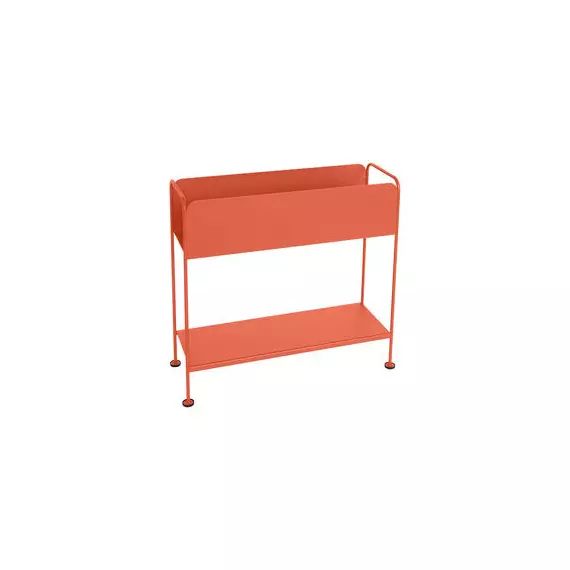 Cache-pot Picolino en Métal, Acier – Couleur Orange – 66 x 23 x 63 cm – Designer Studio