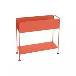 Cache-pot Picolino en Métal, Acier – Couleur Orange – 66 x 23 x 63 cm – Designer Studio