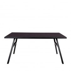 Table à manger en bois 220x90cm noir