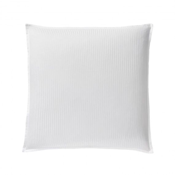 Taie d’oreiller carrée en satin blanc 65×65