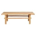 image de tables basses & appoint scandinave Table basse rectangulaire 130cm bois d’orme naturel