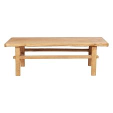 Table basse rectangulaire 130cm bois d’orme naturel