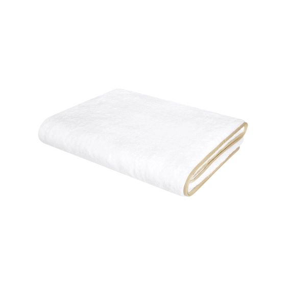 Serviette de bain luxe en coton beige 50×100 cm