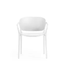 Ania – Lot de 4 chaises de jardin – Couleur – Blanc