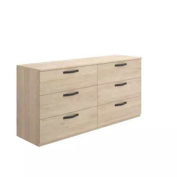 Commode effet bois chêne