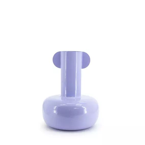 Vase en métal lilas