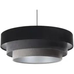 Suspension Tissu Noir 60x60x25 cm