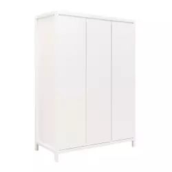 Portant en métal finition blanc mat double étagère Douglas – Decoclico