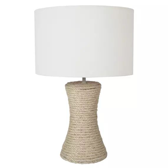 Lampe a poser 30cm sisal écru