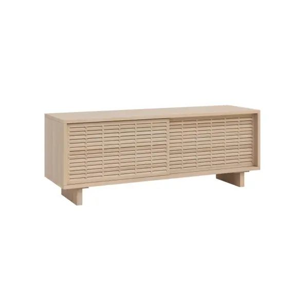 Meuble TV en bois de pin massif naturel – 120 cm