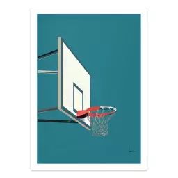 PANIER DE BASKET – LPX ILLUSTRATION – Affiche d’art 50 x 70 cm