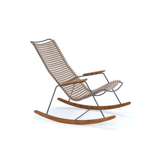 Rocking chair Click en Plastique, Métal – Couleur Beige – 64 x 97.4 x 91.5 cm – Designer Henrik  Pedersen