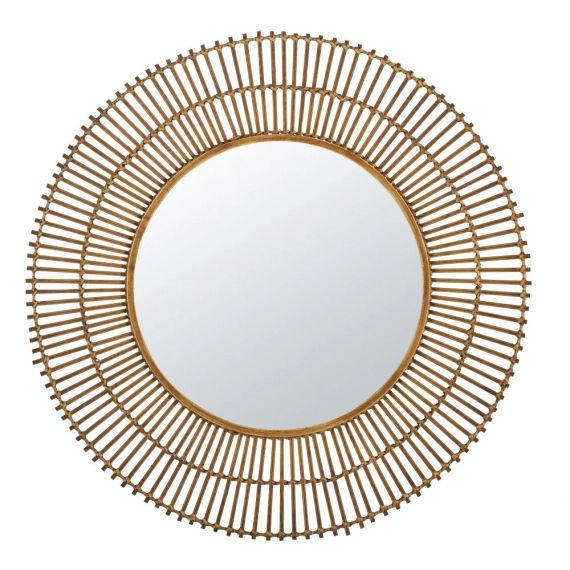 Miroir en rotin D101