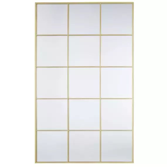 Miroir en métal doré 109×181