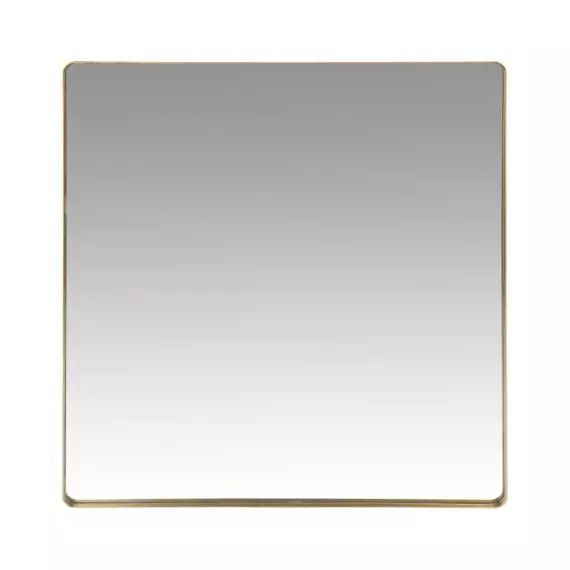 Miroir en métal doré 70×70