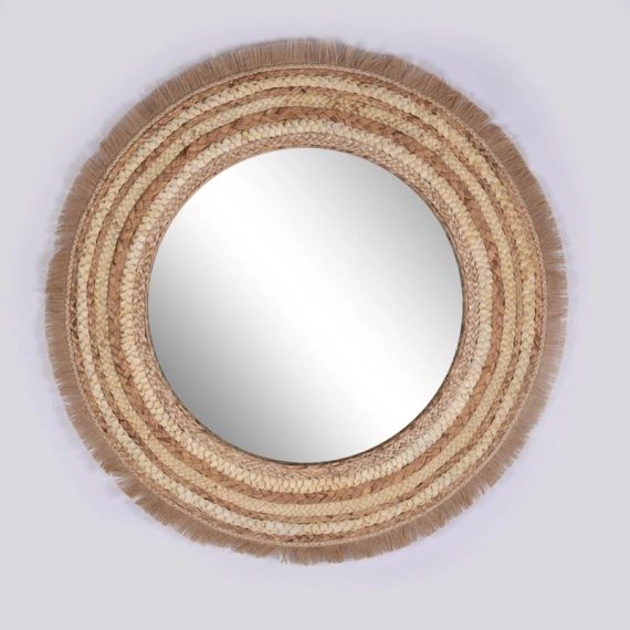 Miroir rond Broka naturel diam.98 cm