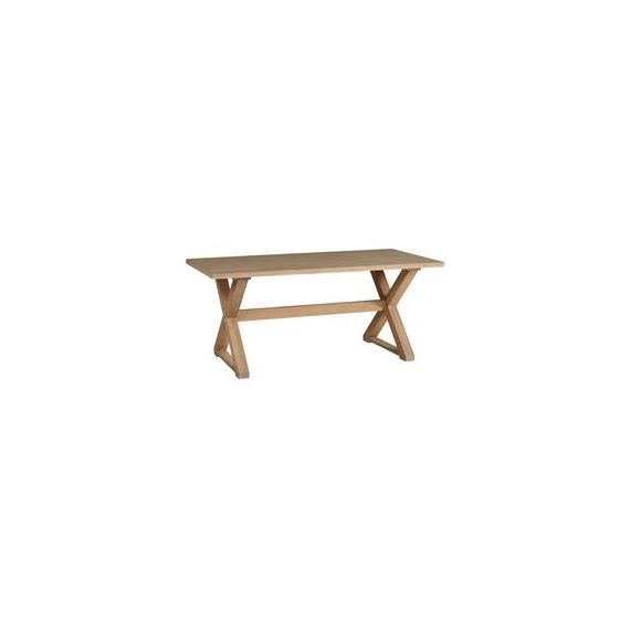Table rectangulaire TESS pin blanchi