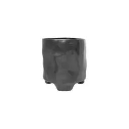 Pot de fleurs Esca en Céramique, Grès émaillé – Couleur Noir – 42.5 x 30.5 x 36 cm