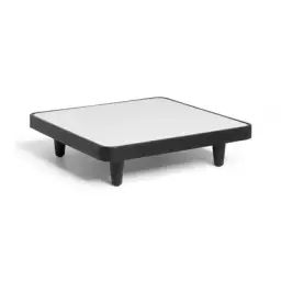Table basse Paletti en Métal, Aluminium – Couleur Gris – 79.26 x 79.26 x 22.5 cm