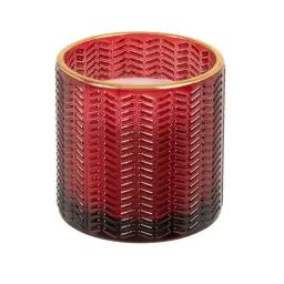 Bougie parfumée en verre rouge H7 100 g
