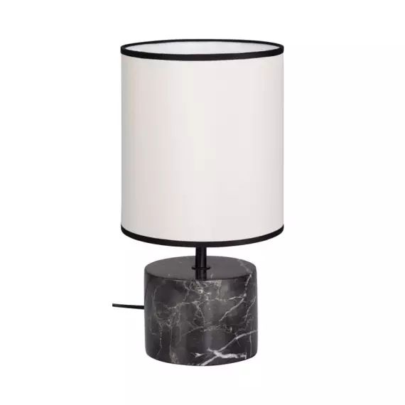 Lampe à poser marbre H. 32 cm UDARK Crème