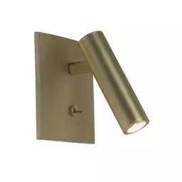 Applique orientable Enna en Métal, Aluminium – Couleur Or – 11 x 20.33 x 20.33 cm