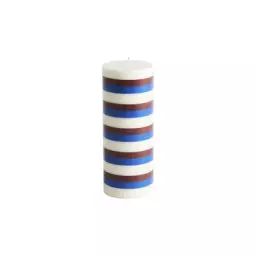 Bougie bloc Column en Cire, Stéarine – Couleur Multicolore – 7 x 7 x 20 cm