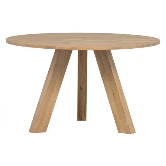 Table à manger ronde en bois D129cm bois clair