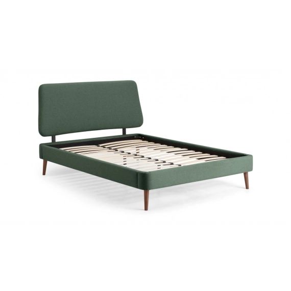 Lowrie, lit double (140 x 200) avec sommier, vert Darby