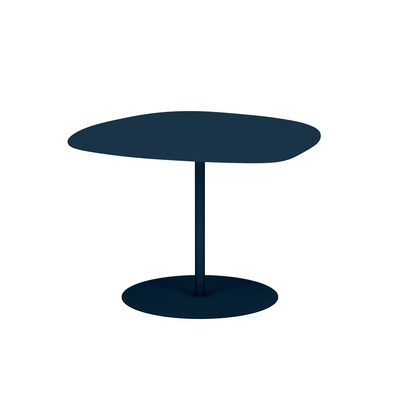 Table basse Galet en Métal, Aluminium laqué époxy – Couleur Bleu – 62.14 x 62.14 x 37 cm – Designer Luc Jozancy