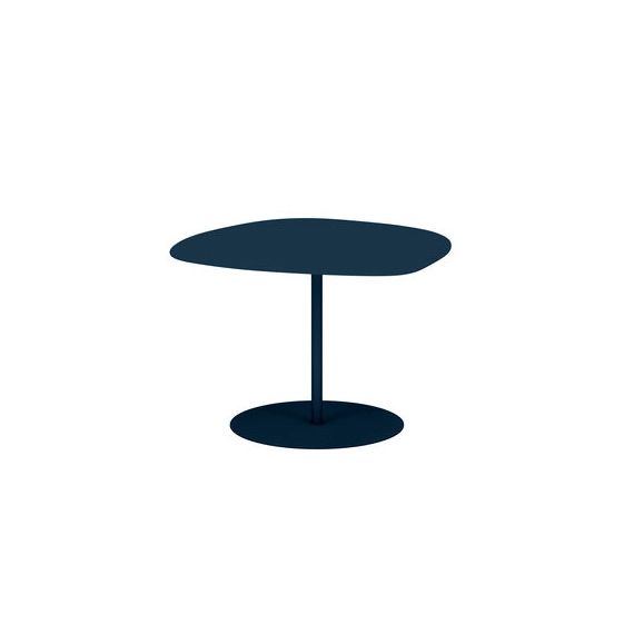 Table basse Galet en Métal, Aluminium laqué époxy – Couleur Bleu – 62.14 x 62.14 x 37 cm – Designer Luc Jozancy