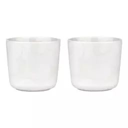 Tasse à café Tasses & mugs en Céramique, Grès – Couleur Blanc – 7.5 x 7.5 x 7 cm – Designer Maija Isola