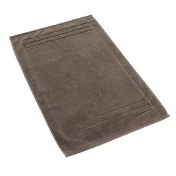 Tapis de bain en coton marron 50×80 cm