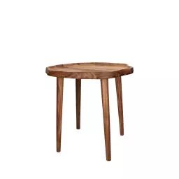 Artemis – Table d’appoint en bois de forme organique H46cm