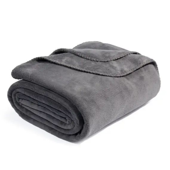 Plaid gris ardoise 150×230