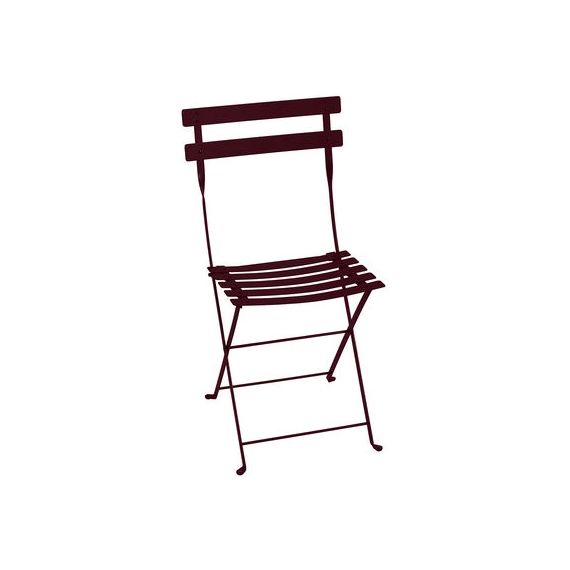 Chaise pliante Bistro en Métal, Acier laqué – Couleur Rouge – 38 x 49.32 x 82 cm – Designer Studio