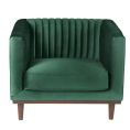 image de fauteuils scandinave Fauteuil velours vert vintage