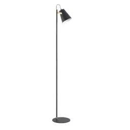 Lampadaire métal noir tête orientable