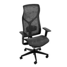 Chaise ergonomique de bureau résille noire