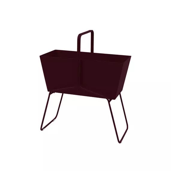 Jardinière Basket en Métal, Aluminium – Couleur Rouge – 70 x 69.1 x 84 cm – Designer Fabio Meliota